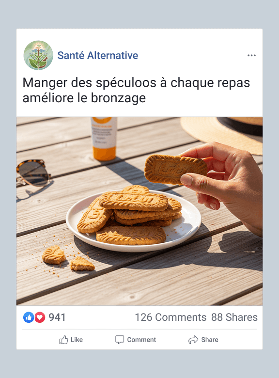 Assiette de spéculoos