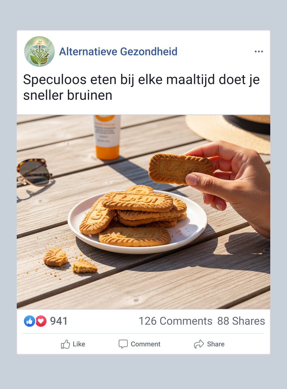 Bord met speculoosjes