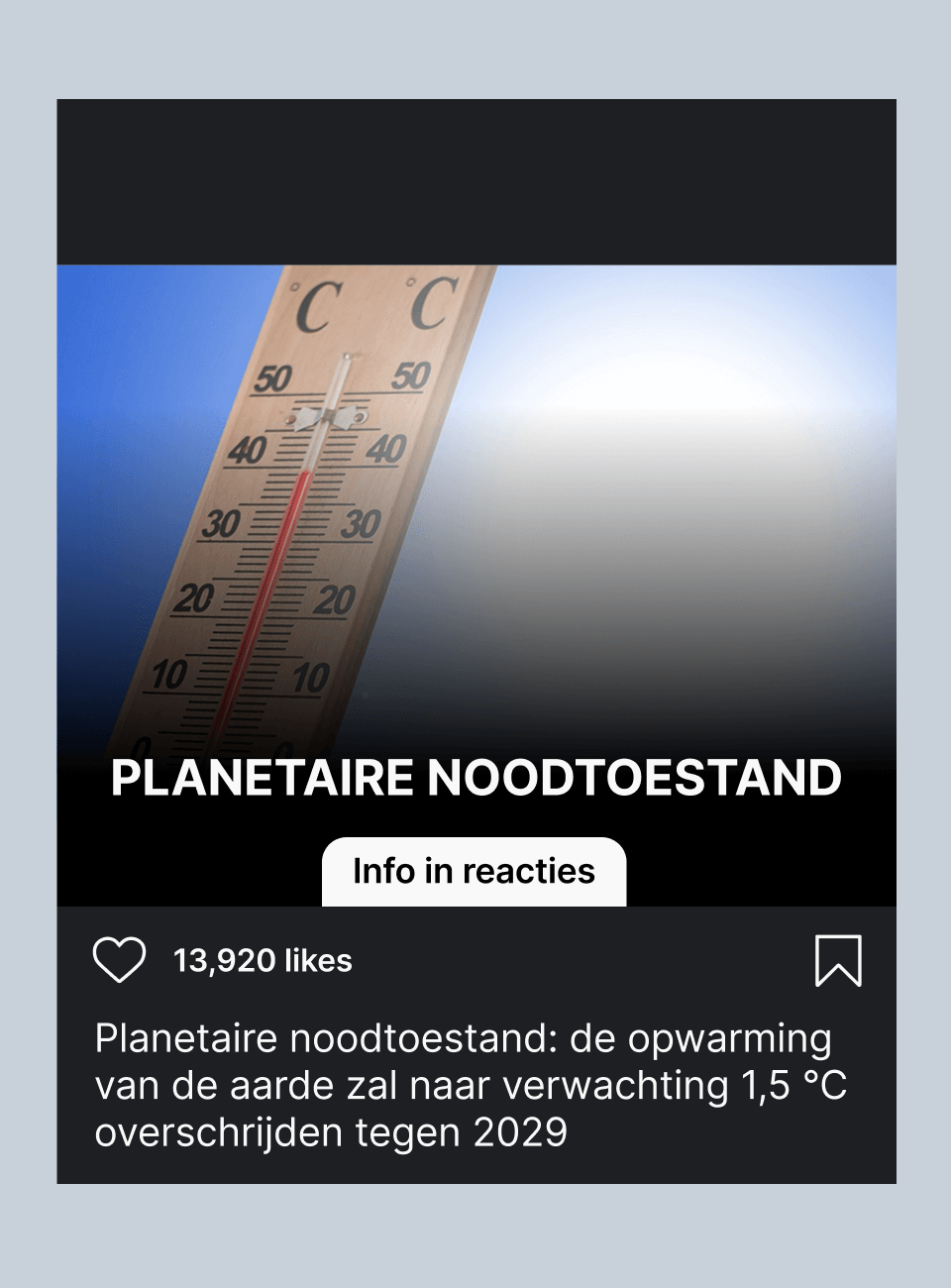Thermometer die 40 graden aanduidt